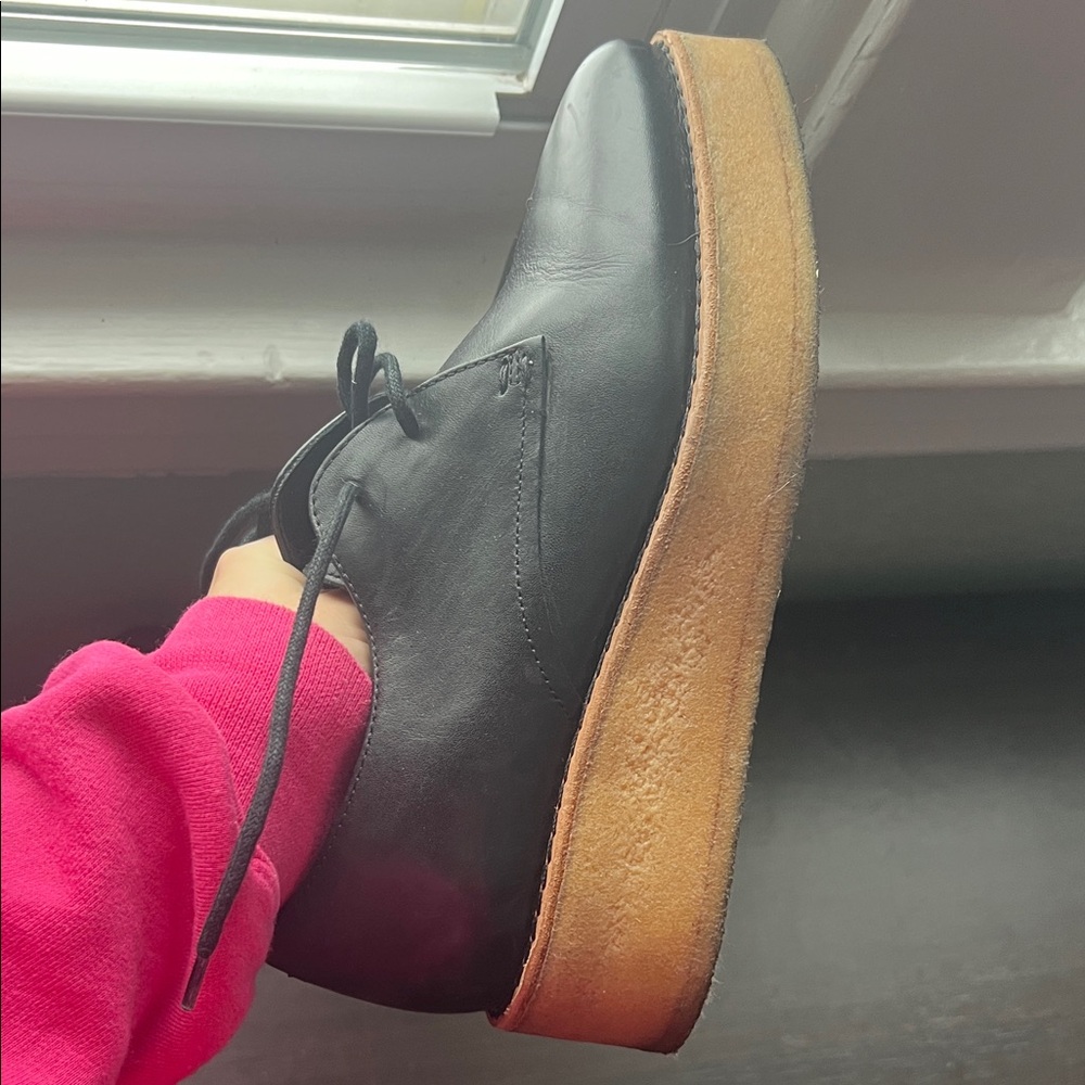 Clark’s Originals Black Leather Ornella Flats size 6.5 - Picture 7 of 8